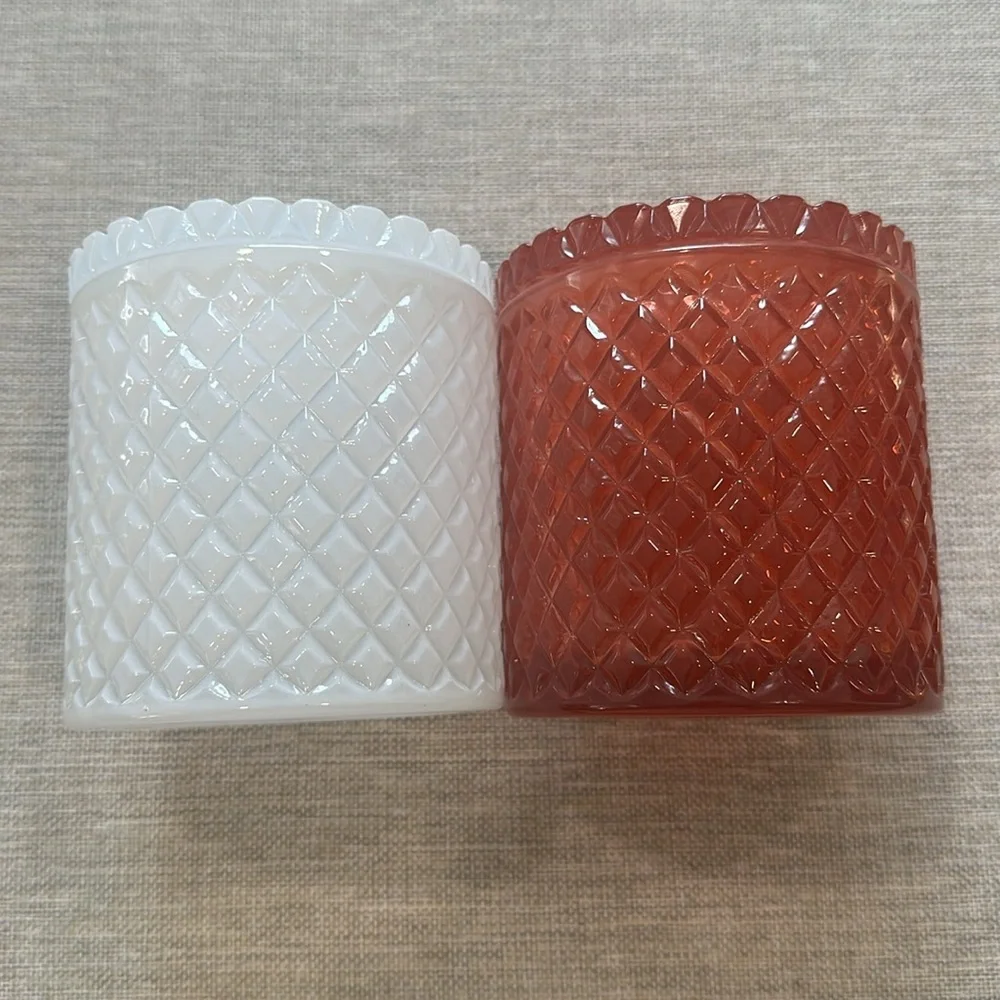 ❤️🤍 Set of Two Vintage Style Glass Bathroom Organizers